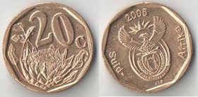 ЮАР 20 центов 2005 год SUID-AFRIKA