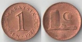 Малайзия 1 сен (1973-1988) (тип II) (медь-сталь)