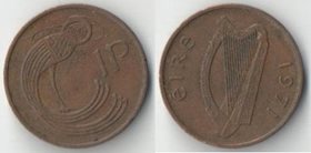 Ирландия 1 пенни (1971-1988) (тип I) (бронза)