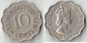 Маврикий 10 центов (1971-1975) (Елизавета II)