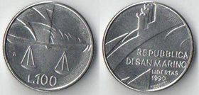 Сан-Марино 100 лир 1990 год