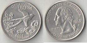 США 1/4 доллара 2008 год (Оклахома)