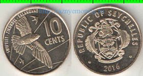 Сейшельские острова 10 центов 2016 год