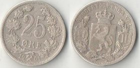 Норвегия 25 эре 1904 год (серебро) (редкость)