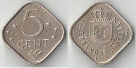 Нидерландские Антиллы 5 центов (1971-1980) (Юлиана, тип II)
