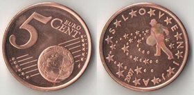 Словения 5 евроцентов 2007 год