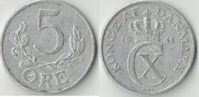Дания 5 эре 1941 год (год-тип) (алюминий)