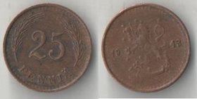 Финляндия 25 пенни (1940-1943) (медь)