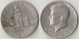 США 1/2 доллара 1976 год (200 лет независимости)