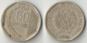 Перу 50 сентимо (1992-2002) с точками