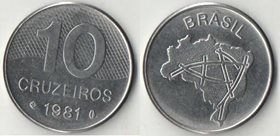 Бразилия 10 крузейро (1980-1982)