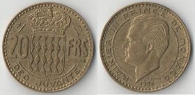 Монако 20 франков (1950-1951) (Ренье III)