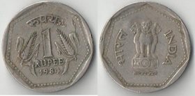 Индия 1 рупия (1983-1990) (диаметр 26 мм)