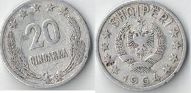 Албания 20 киндарка 1964 год