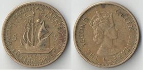Британские Карибские Территории 5 центов (1955-1965) (Елизавета II)