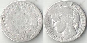 Франция 50 сантимов 1895 год (серебро)