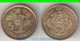 Сейшельские острова 5 центов 2010 год (тип IV)