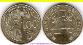 Французская Полинезия (Таити) 100 Франков 2022 год - РЕДКОСТЬ