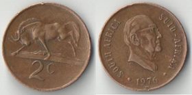 ЮАР 2 цента 1976 год (Фуше)