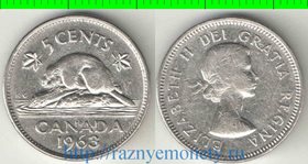 Канада 5 центов (1963-1964) (Елизавета II) (тип III)