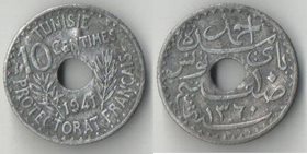 Тунис Французский 10 сантимов 1941 год (цинк)