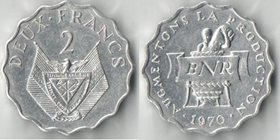 Руанда 2 франка 1970 год