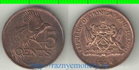 Тринидад и Тобаго 5 центов (1984-2008)