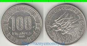 Конго 100 франков (1975-1983) (тип II)