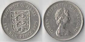 Джерси 10 пенсов (1968, 1975, 1980) (Елизавета II)