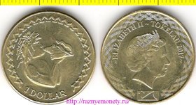Токелау 1 доллар 2017 год (Елизавета II) - туземец - (РЕДКОСТЬ)