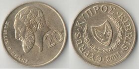 Кипр 20 центов (1991-2004) (Замон Китеус, тип II)