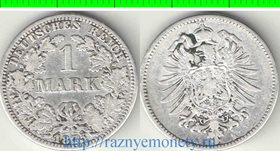 Германия (Империя) 1 марка 1875 год А (серебро)