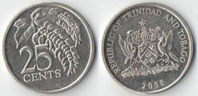 Тринидад и Тобаго 25 центов (1990-2008)