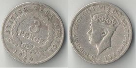 Западная африка Британская 3 пенса (1938-1947) (Георг VI)