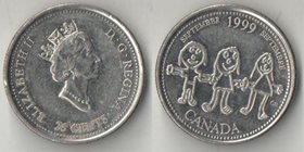 Канада 25 центов 1999 год (Елизавета II) (Сентябрь)