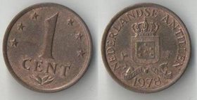 Нидерландские Антиллы 1 цент (1970-1978) Юлиана, тип II, петушок