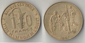Западная африка 10 франков (1982-1997)