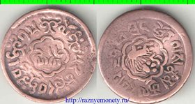 Тибет 5 скар 1918 год (BE15-52) (период 1918-1922) (редкий номинал)