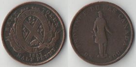 Канада - Квебек 1/2 пенни - 1 су 1837 год