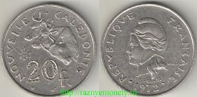 Новая Каледония 20 франков (1972-2000) (тип II)