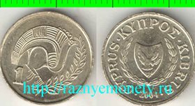 Кипр 1 цент 2004 год (тип III)