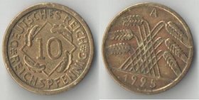 Германия (Веймарская республика) 10 REICHS пфеннигов (1924-1936) A