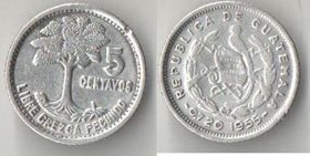 Гватемала 5 сентаво (1950-1957) (серебро) (тип II, нечастый тип)