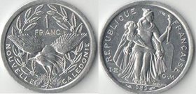 Новая Каледония 1 франк 1989 год (тип III, 1972-2000)