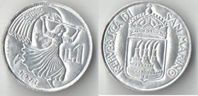 Сан-Марино 1 лира 1973 год