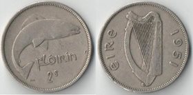 Ирландия 2 шиллинга (1 флорин) (1951-1969) (тип III) (медно-никель)