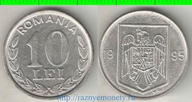 Румыния 10 лей (1993-2000) (герб) (нечастый тип и номинал)