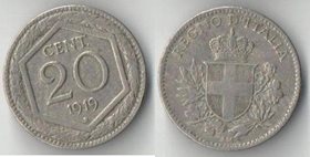 Италия 20 чентезимо (1918-1919)