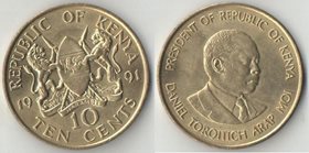 Кения 10 центов (1980-1991) (тип III)