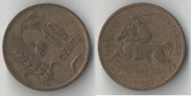 Литва 10 центов 1925 год